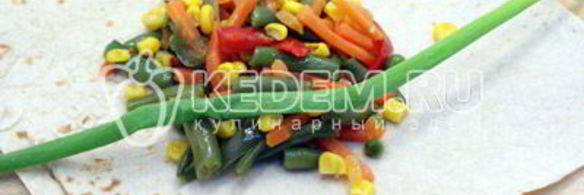 овощи в лаваше