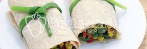 овощи в лаваше