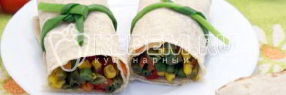 овощи в лаваше