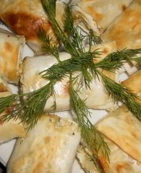 Рулет с творогом из лаваша