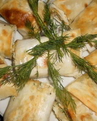 Рулет с творогом из лаваша