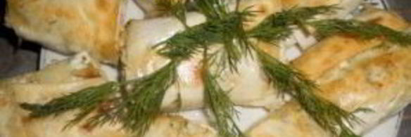 рулет с творогом из лаваша