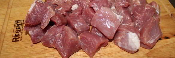 свиная вырезка с овощами в лаваше