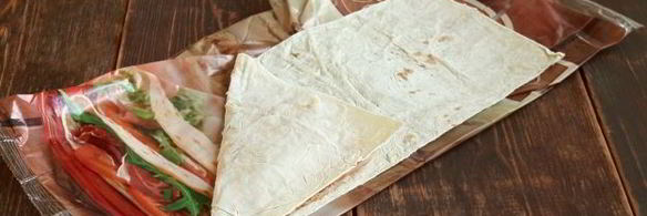 треугольники из лаваша с ветчиной и сыром