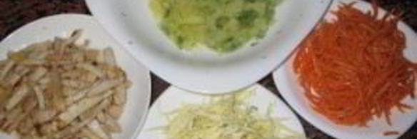 трубочки из лаваша с начинкой