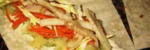 трубочки из лаваша с начинкой