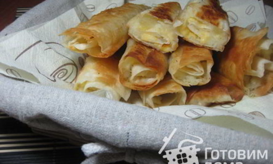 Рецепт трубочек из лаваша