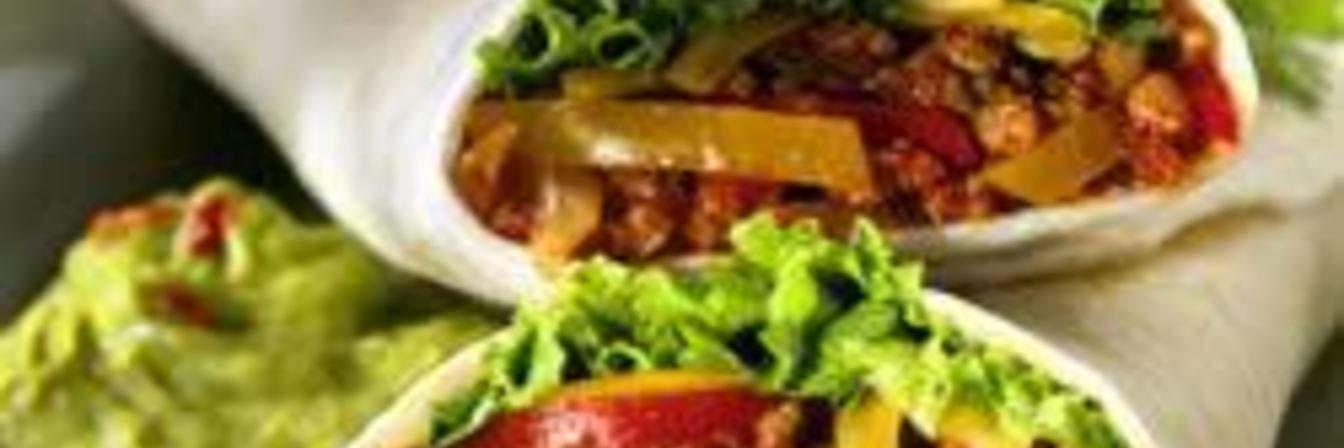 Закуска из лаваша по-мексикански