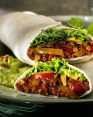 Закуска из лаваша по-мексикански