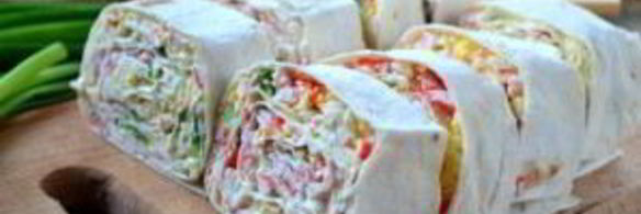 закуска из лаваша с крабовыми палочками