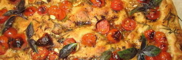 фокачча с бальзамическими помидорами