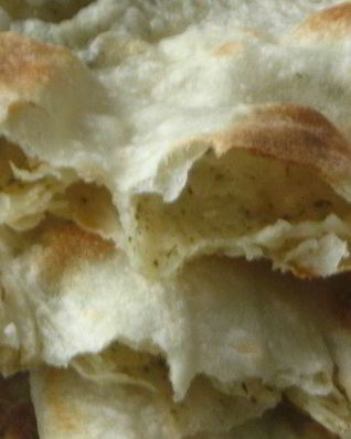 Хлеб-лепешка с ореховой травой