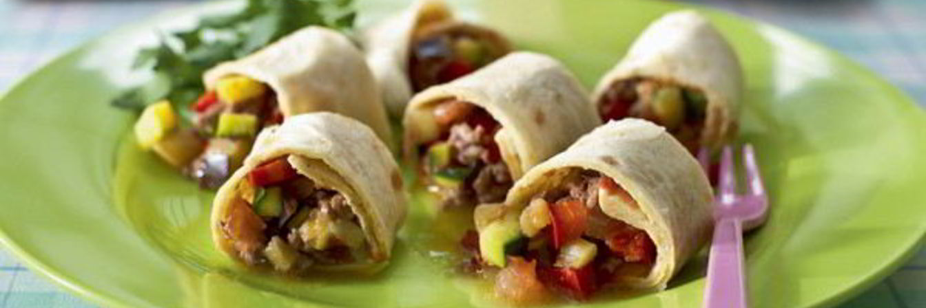 Лепешка с рататуем