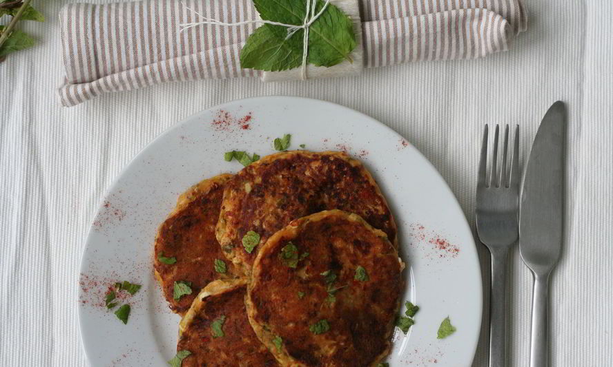 Рецепт лепешек из кабачков с брынзой