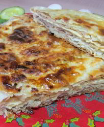 Лепешки с фаршем на сковороде