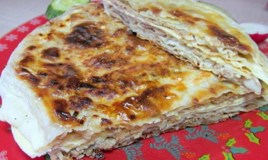 Рецепт лепешек с фаршем на сковороде