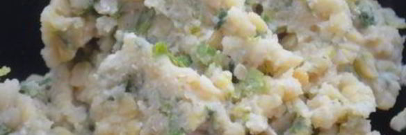 лепешки с горохово-чесночной начинкой