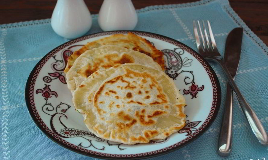 Рецепт лепешек с творогом и зеленью