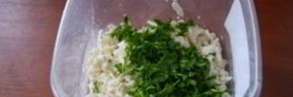 лепешки с творогом и зеленью