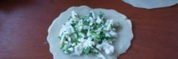 лепешки с творогом и зеленью