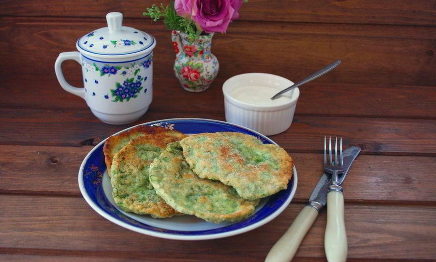 Рецепт лепешек с зеленью на сковороде