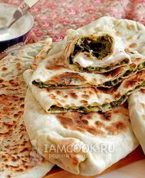Лепешки с зеленью по-кавказски