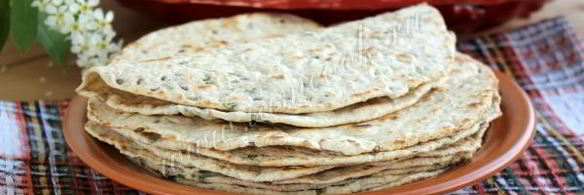 лепешки с зеленью