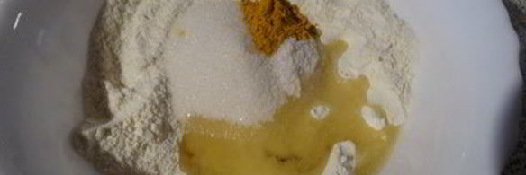 манные лепёшки с куркумой