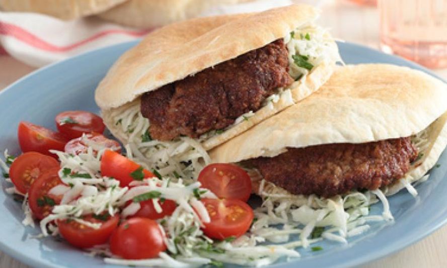 Рецепт питы с бифштексом и салатом