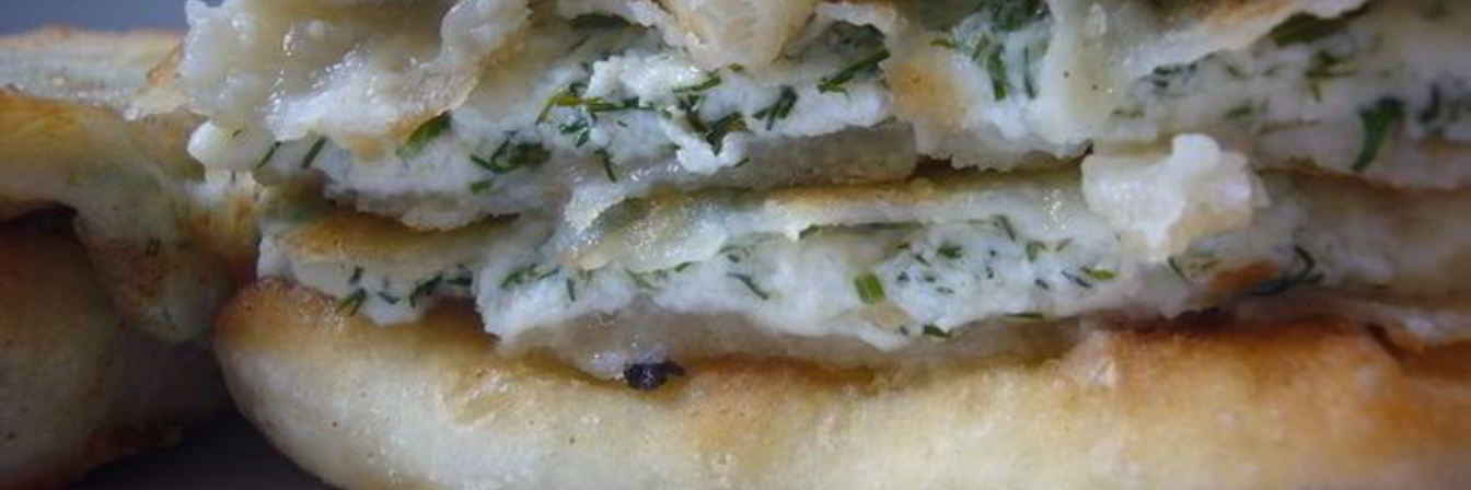 Пита с риккотой и укропом