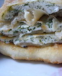 Пита с риккотой и укропом