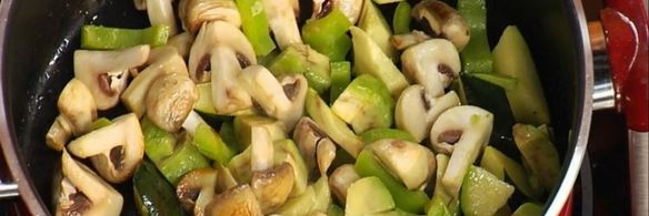 пита с теплым салатом