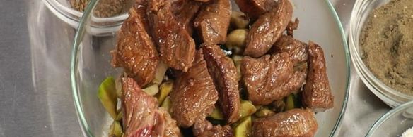 пита с теплым салатом