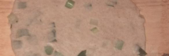 постные лепешки с зеленым луком