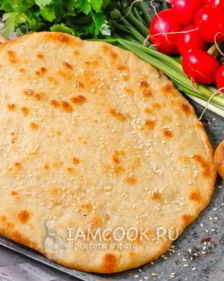 Пресная лепешка в духовке