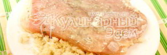 шницель с картофельной лепешкой