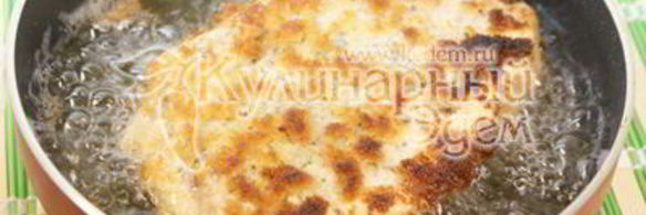 шницель с картофельной лепешкой