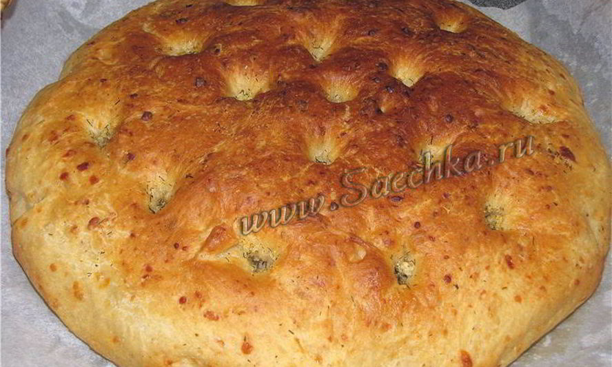 Рецепт сырной фокаччи
