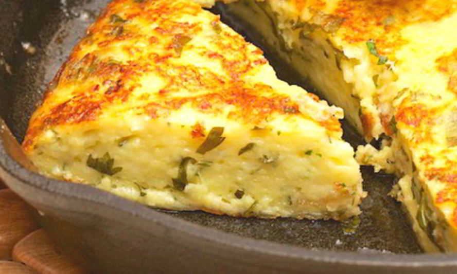 Рецепт сырной лепешки на сковороде