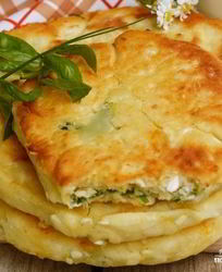 Сырные лепешки с ветчиной