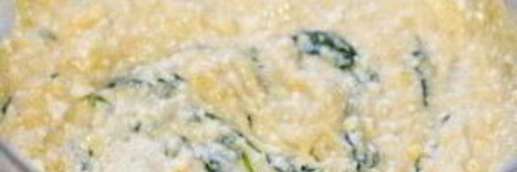 творожная лепешка с полентой