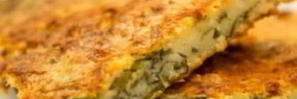 творожная лепешка с полентой