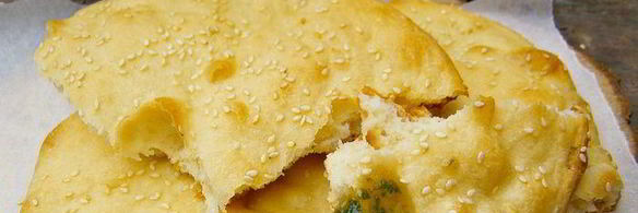 восточная лепешка с базиликовым медом