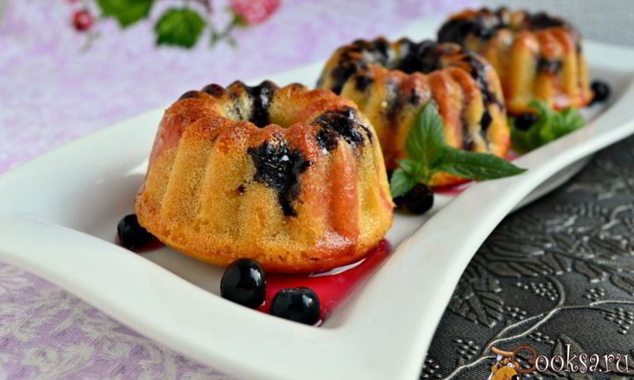 Рецепт черничных маффинов