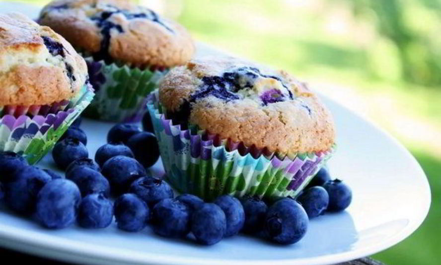 Рецепт домашних маффинов с черникой