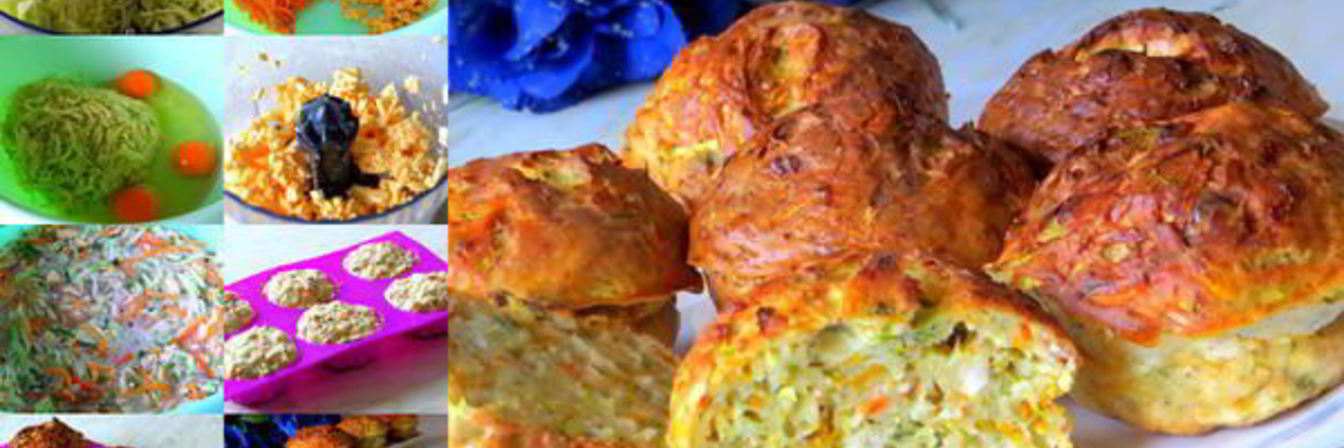 Кабачкоко-тыквенные маффины с отрубями Лито