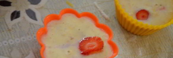 клубничные маффины с овсяными хлопьями и имбирем