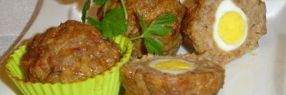 маффины мясные с перепелиными яйцами