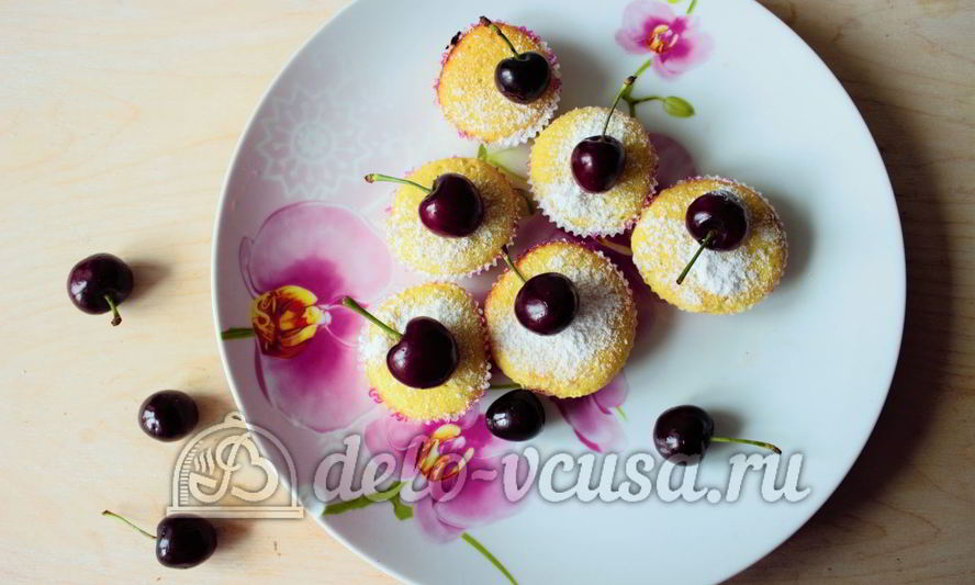 Рецепт маффинов с черешней