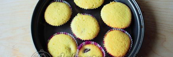 маффины с черешней